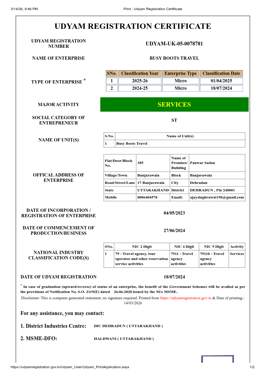 Udyam Registration